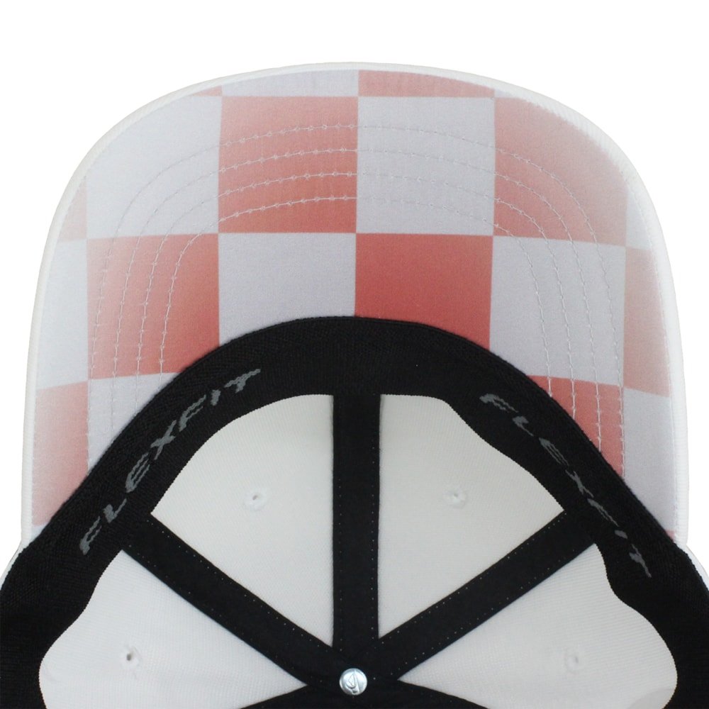 Boné Quiksilver Domed Logo Checker White Importado Branco 4