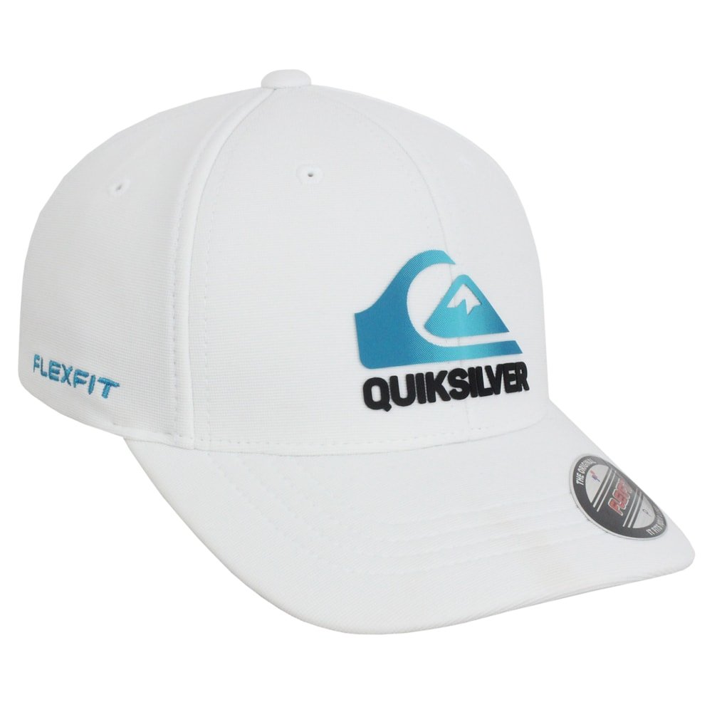 Boné Quiksilver Soft Hologram White Importado Branco 3
