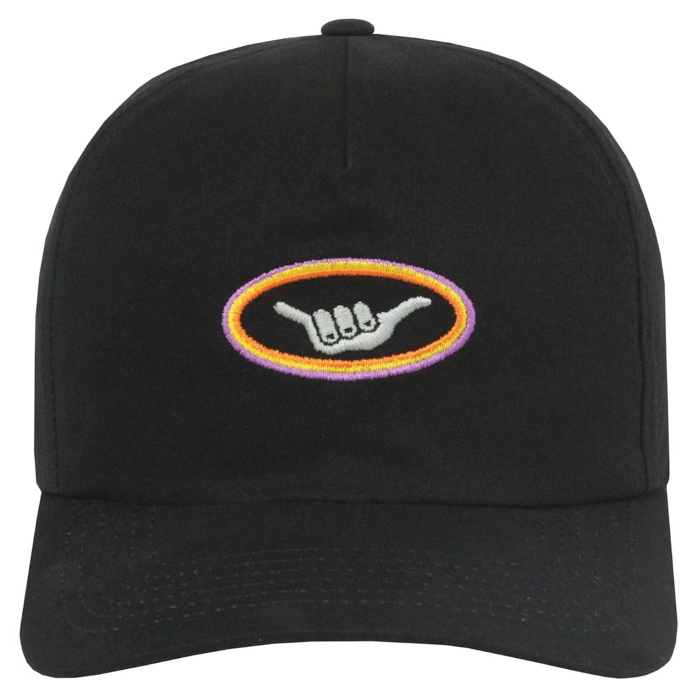 Boné Hang Loose Thunder Preto Preto 2