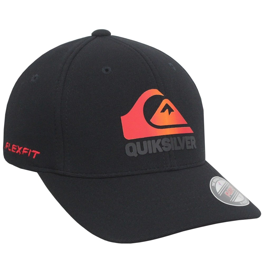 Boné Quiksilver Soft Hologram Black Importado Preto 3