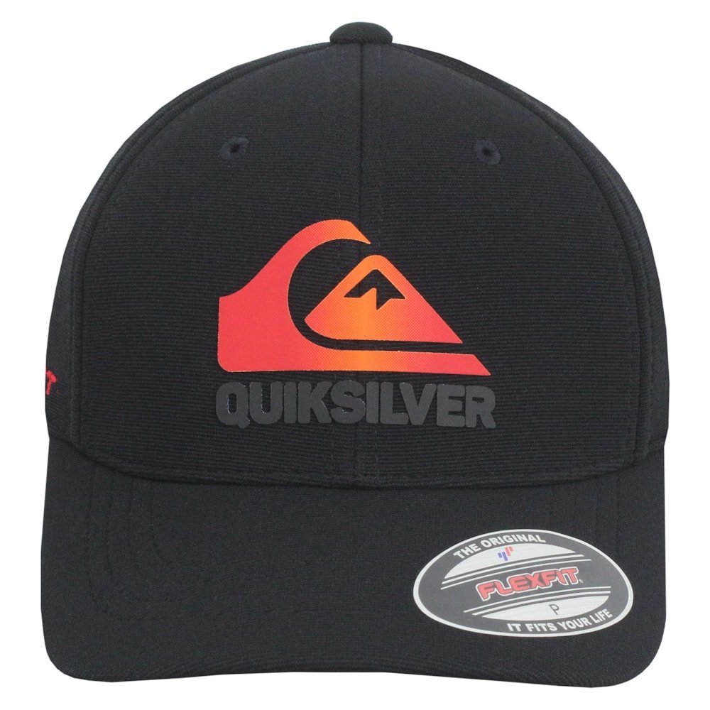 Boné Quiksilver Soft Hologram Black Importado Preto 4