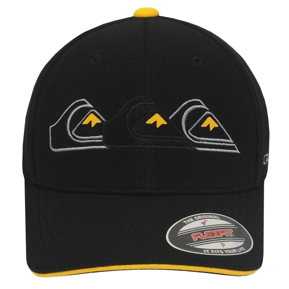 Boné Quiksilver Emb Three Logo Preto Preto 3