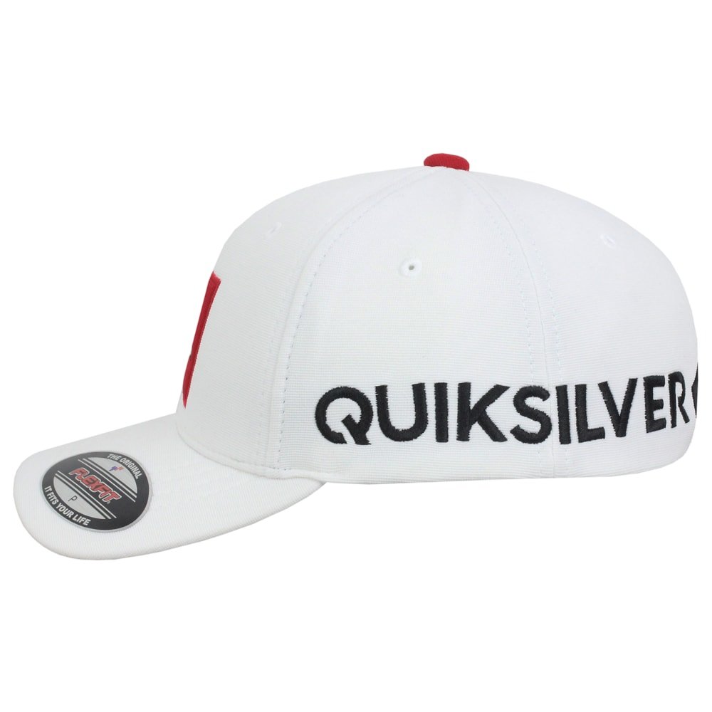 Boné Quiksilver Emb Square White Importado Branco 2