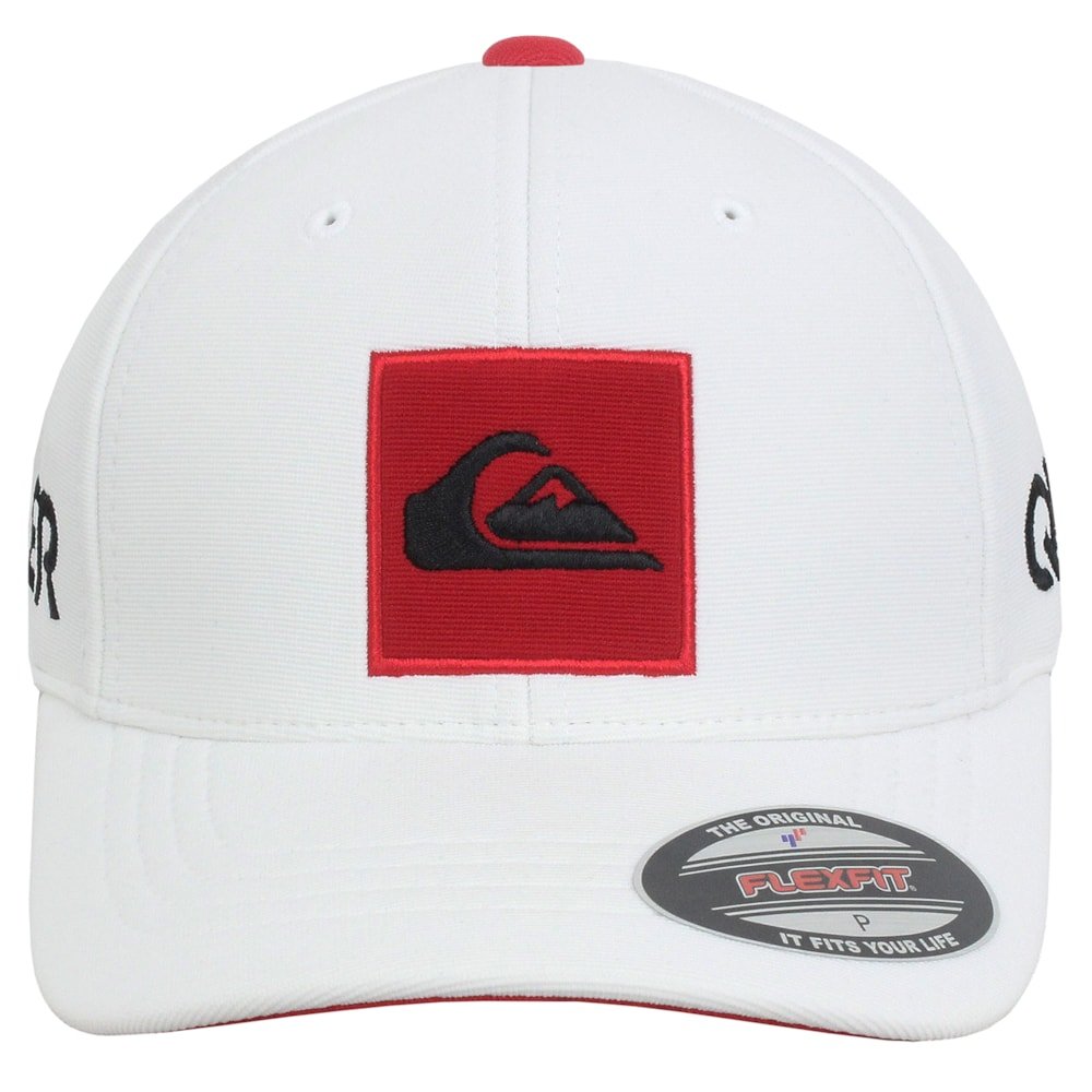 Boné Quiksilver Emb Square White Importado Branco 3