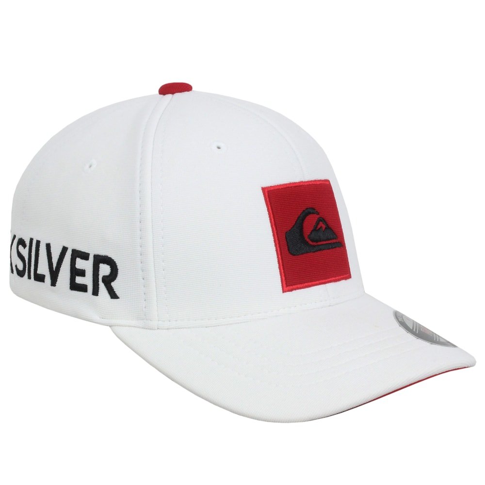 Boné Quiksilver Emb Square White Importado Branco 5