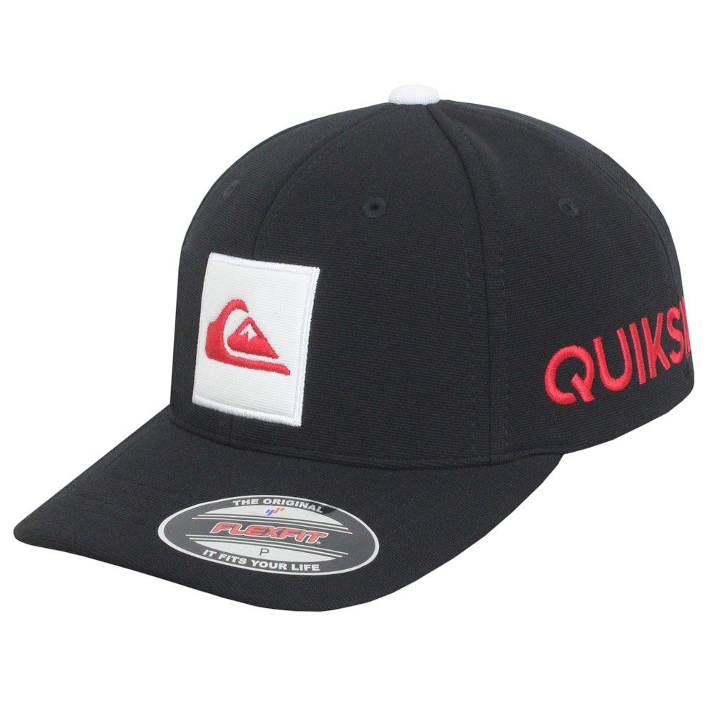 Boné Quiksilver Emb Square Black Importado