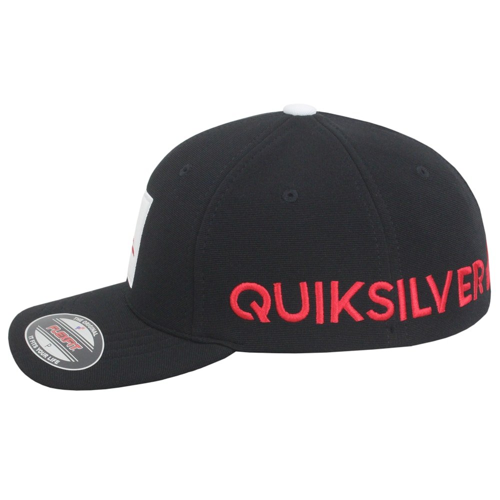 Boné Quiksilver Emb Square Black Importado Preto 2