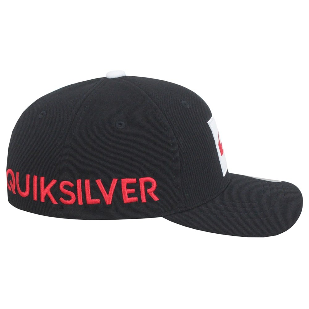 Boné Quiksilver Emb Square Black Importado Preto 4