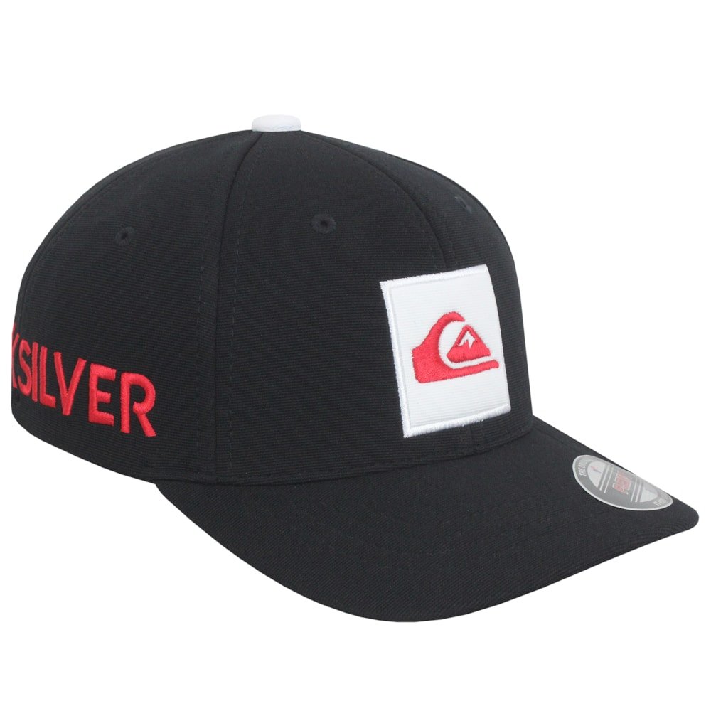 Boné Quiksilver Emb Square Black Importado Preto 5
