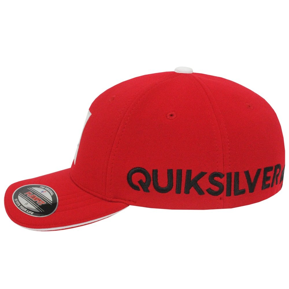 Boné Quiksilver Emb Hard Hitter Red Importado Vermelho 4