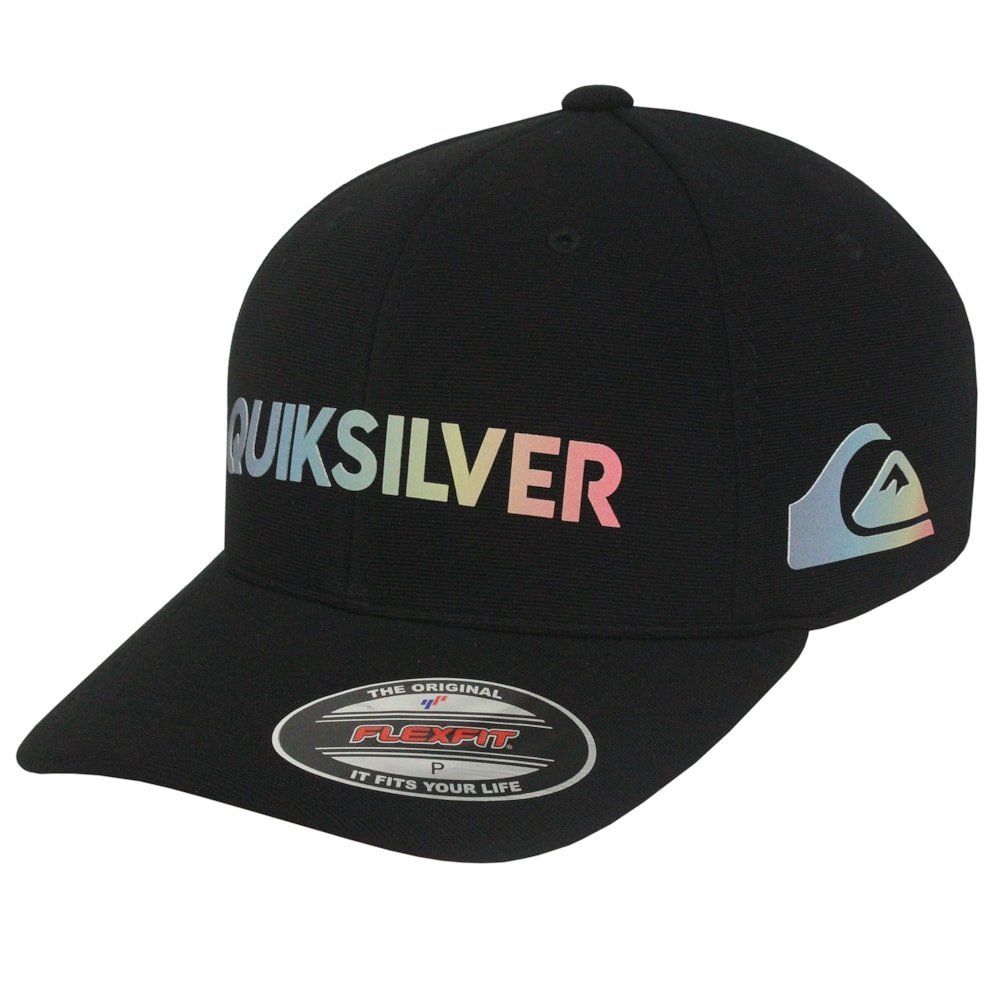 Boné Quiksilver Gradient Type Antique Black Importado Preto 2