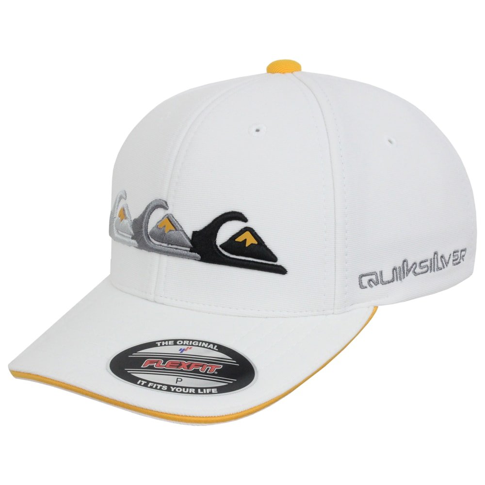 Boné Quiksilver Emb Three Logo White Importado