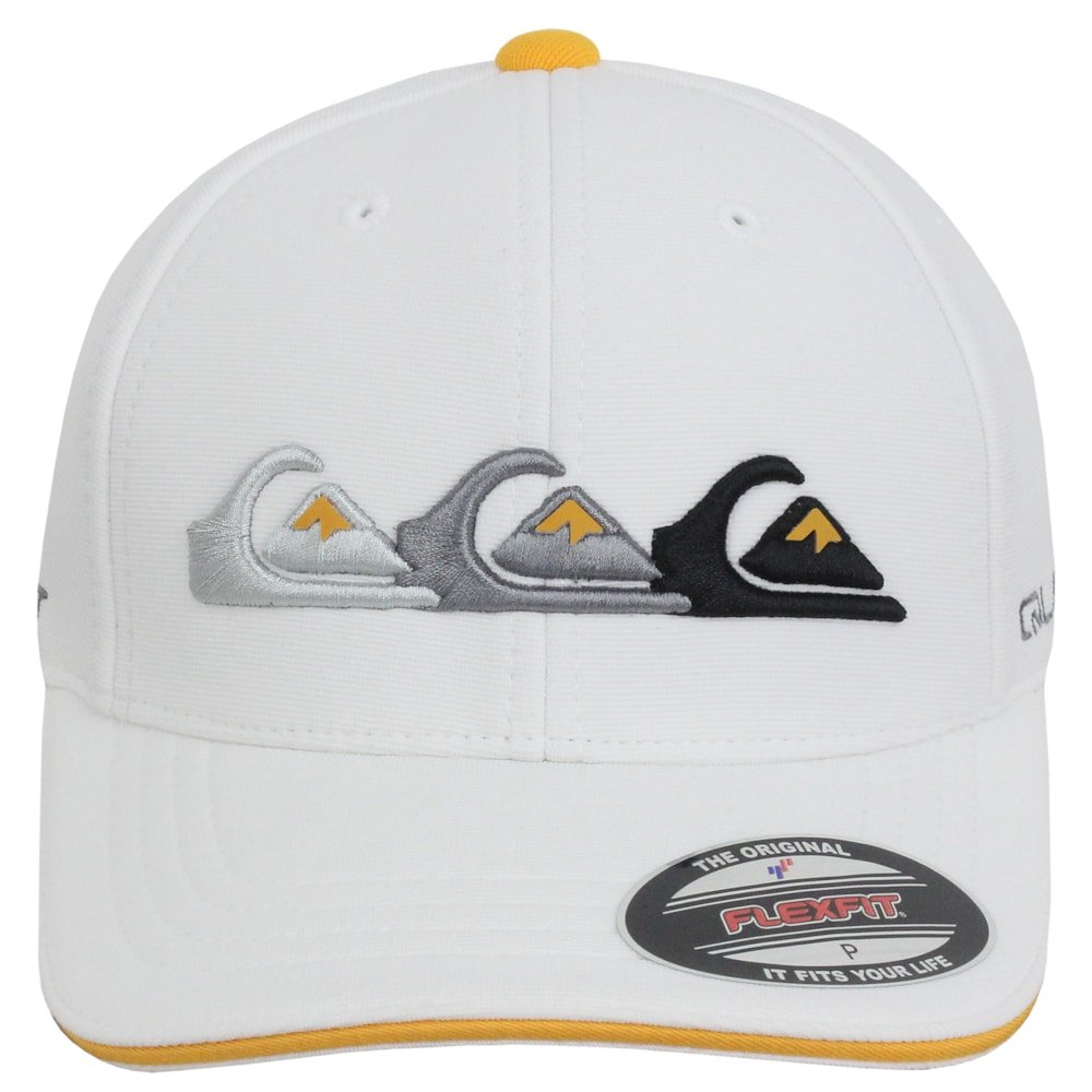 Boné Quiksilver Emb Three Logo White Importado Branco 2