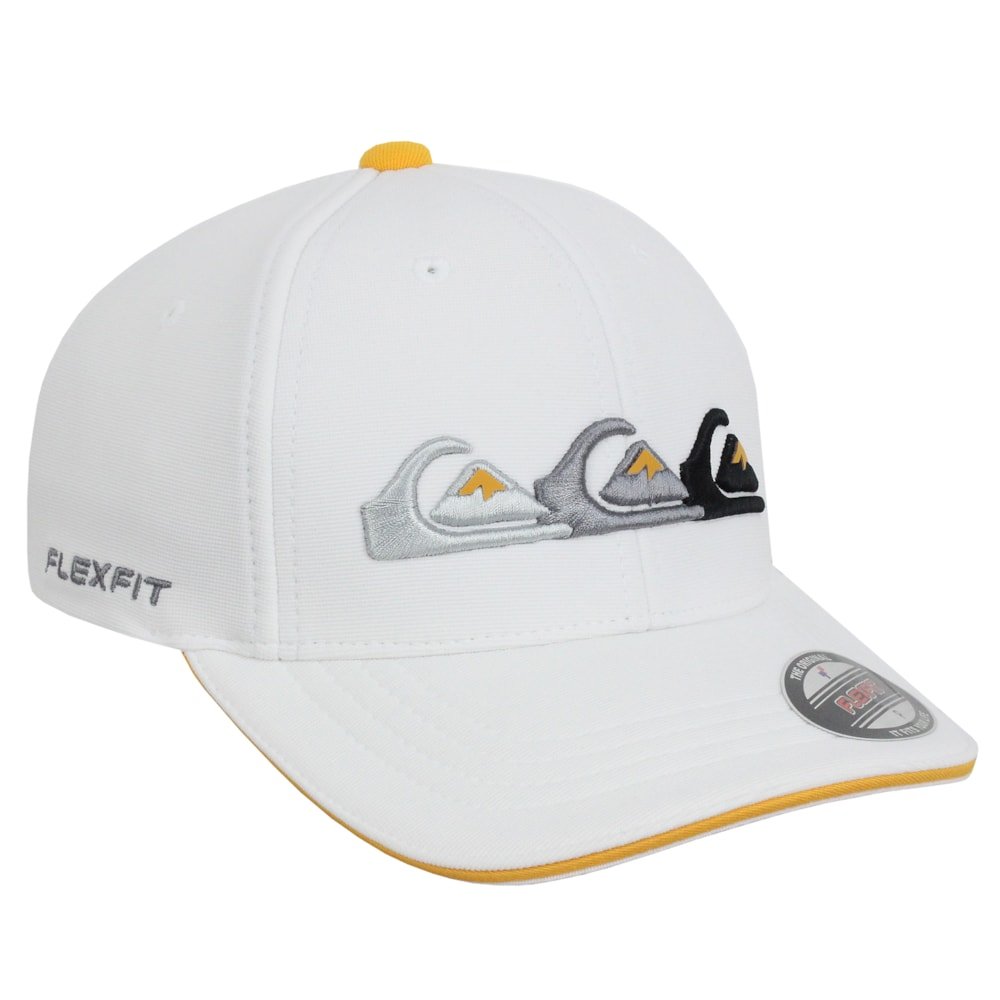 Boné Quiksilver Emb Three Logo White Importado Branco 3