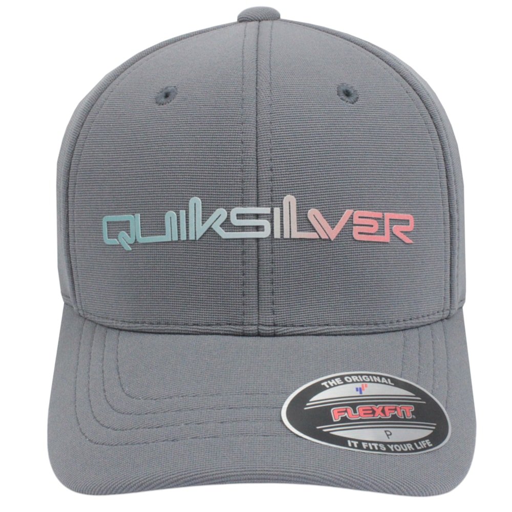 Boné Quiksilver Gradient Type New Wave Dark Grey Cinza 2