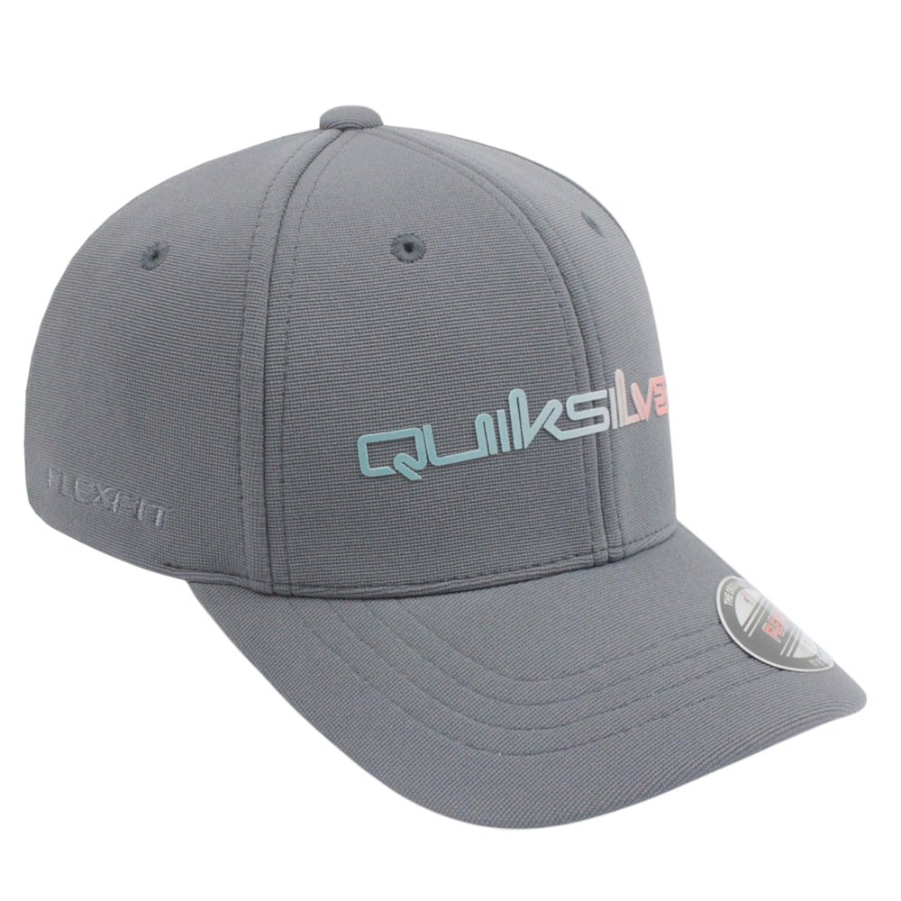 Boné Quiksilver Gradient Type New Wave Dark Grey Cinza 3
