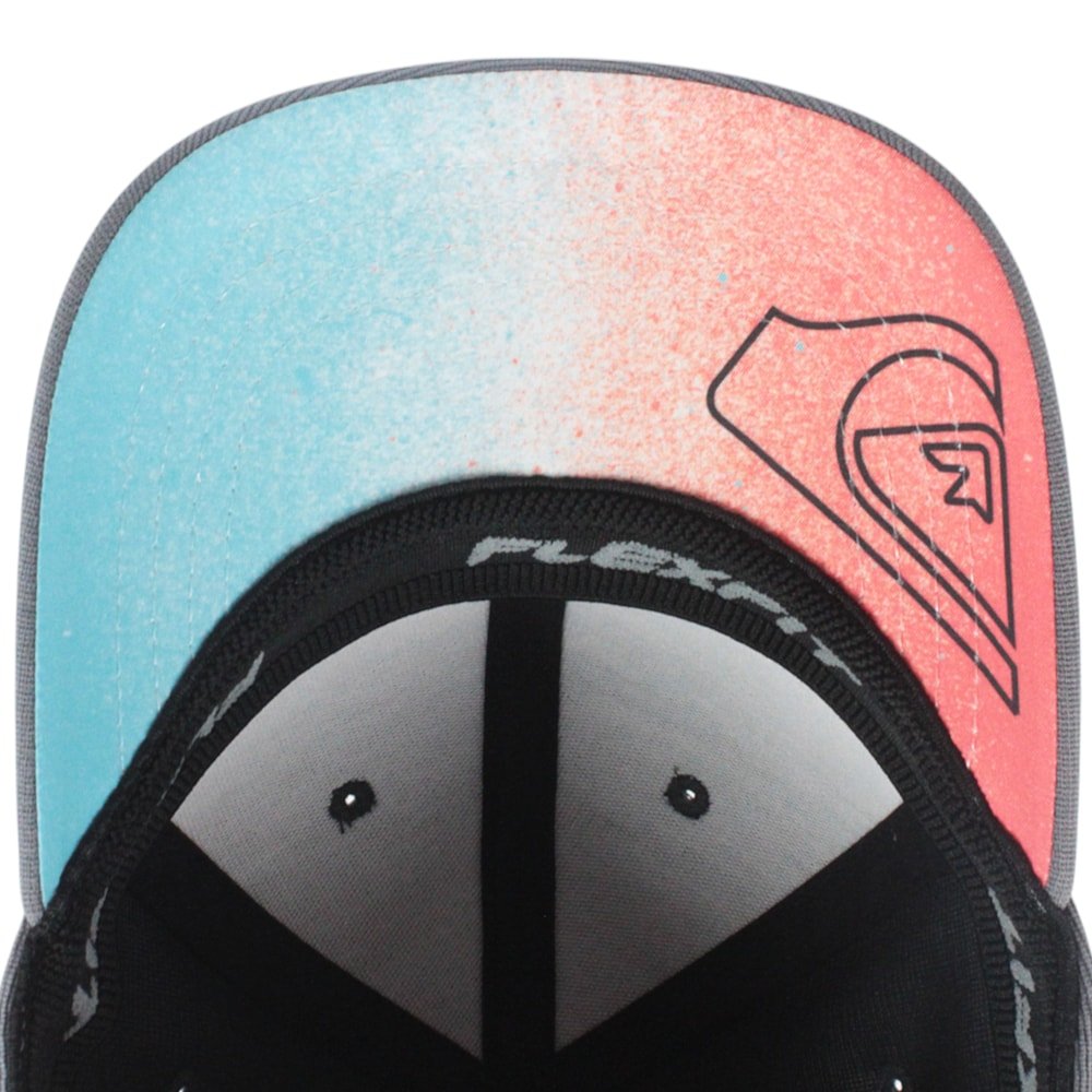 Boné Quiksilver Gradient Type New Wave Dark Grey Cinza 4