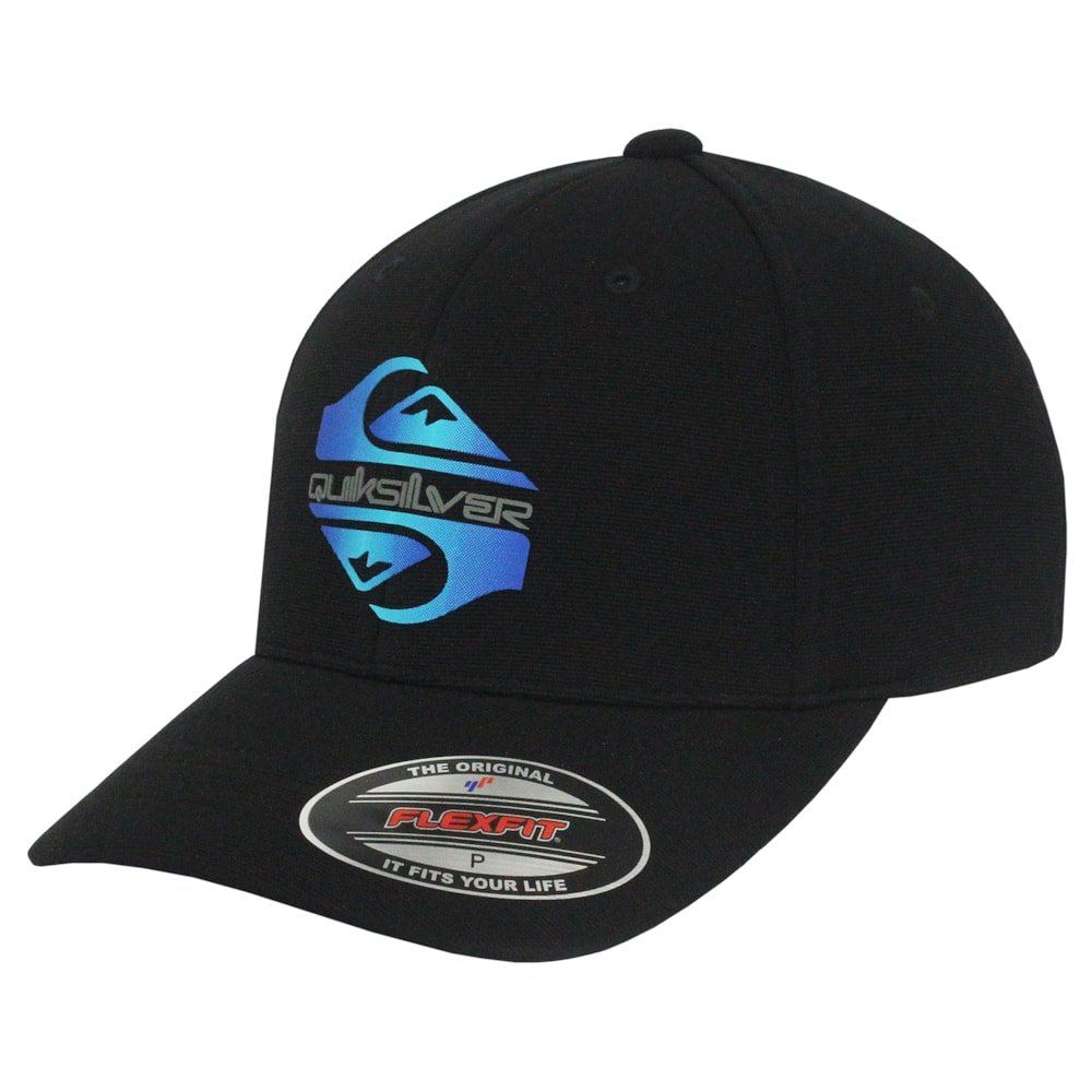 Boné Quiksilver Soft Hologram Preto Preto 2