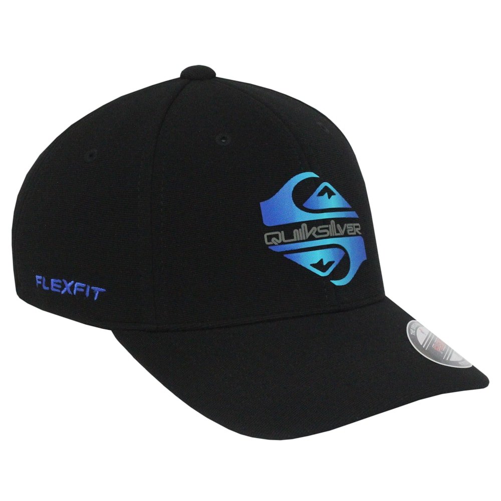 Boné Quiksilver Soft Hologram Preto Preto 4
