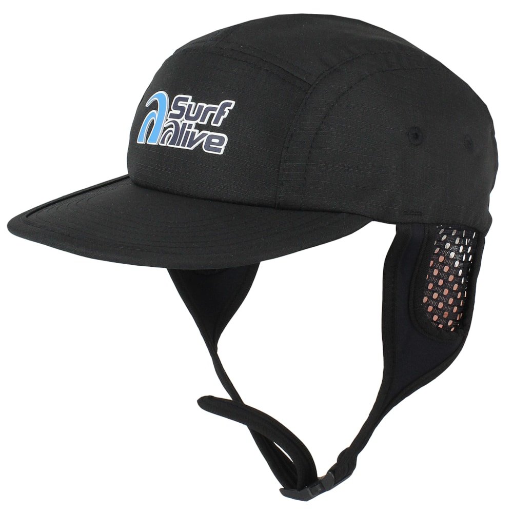 Boné Para Surf Classic Surf Alive Black