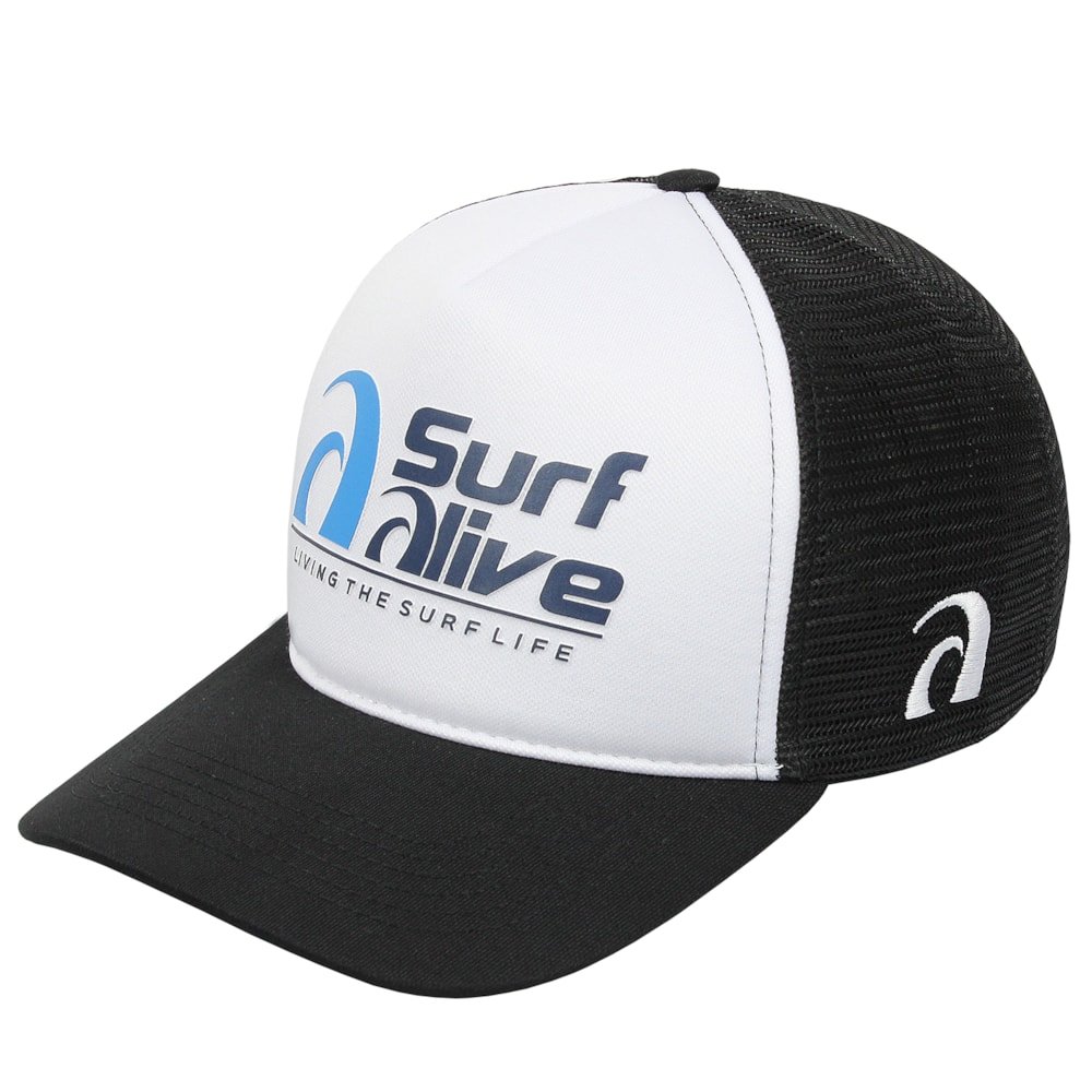 Boné Trucker Surf Alive Preto