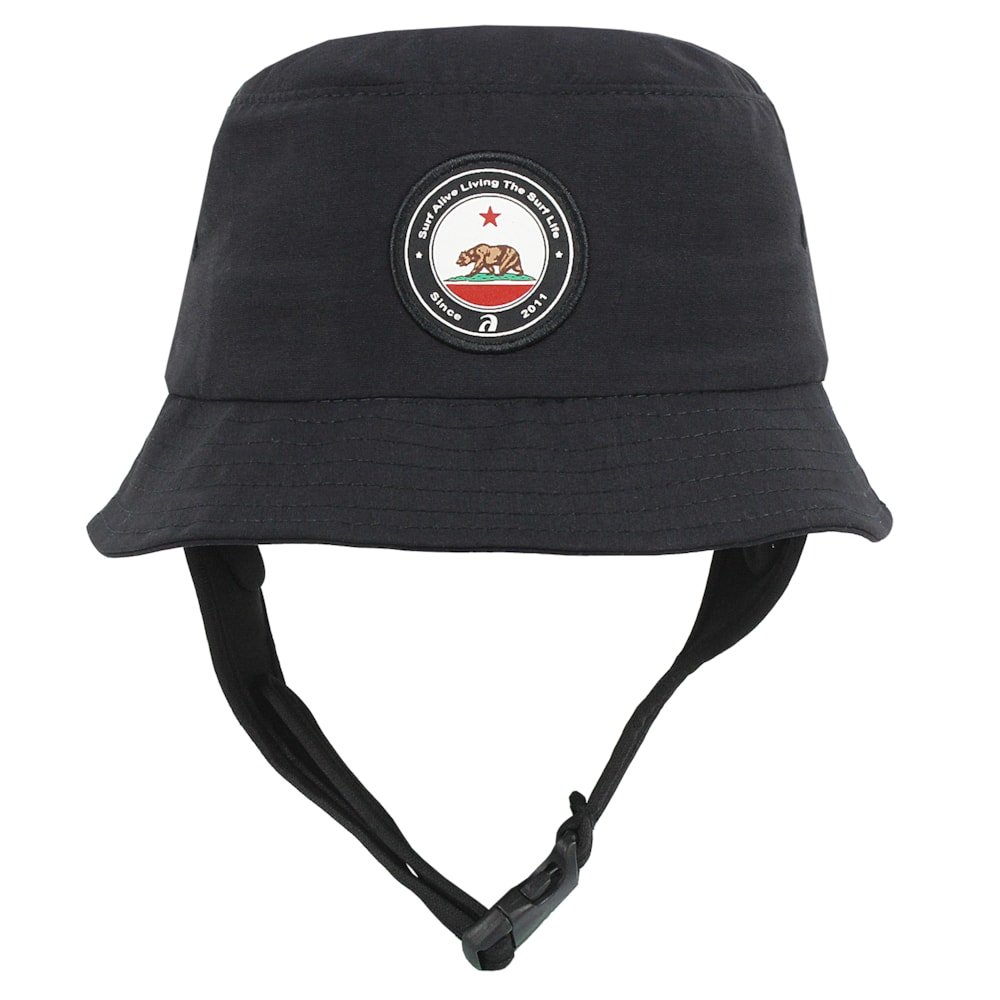 Chapéu para Surf Cali Bear Bucket Preto