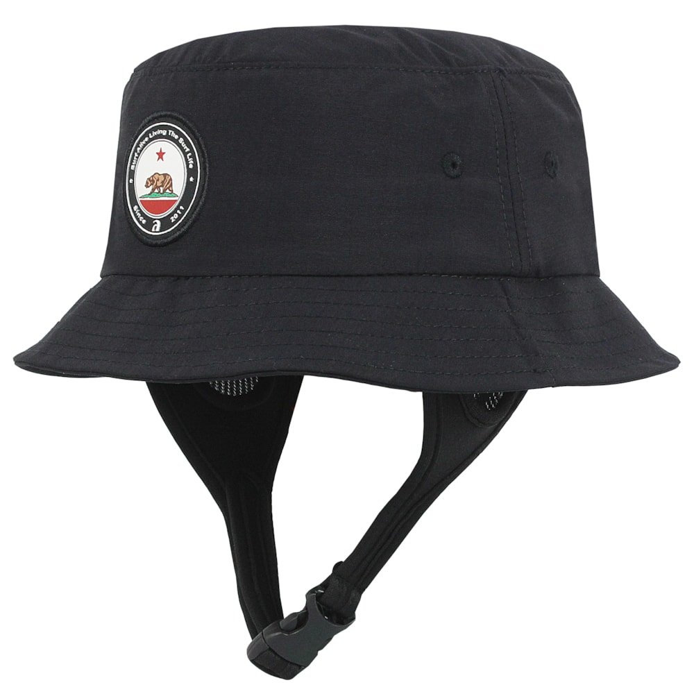 Chapéu para Surf Cali Bear Bucket Preto Preto 2
