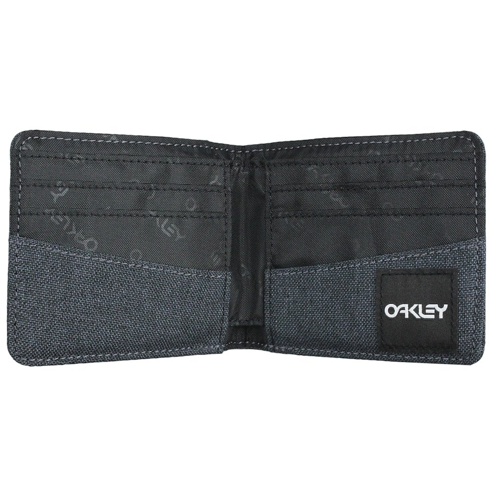 Carteira Oakley B1B Bifold HTHR Blackout Preto 2