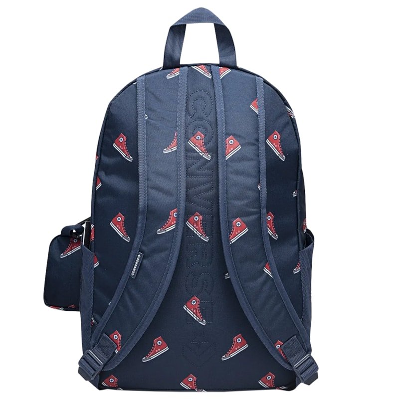 Mochila Converse Go 2 Navy Red Importada Azul 6