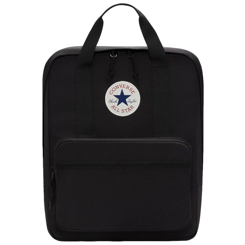 Mochila Converse Small Square Black Importada Preto 2