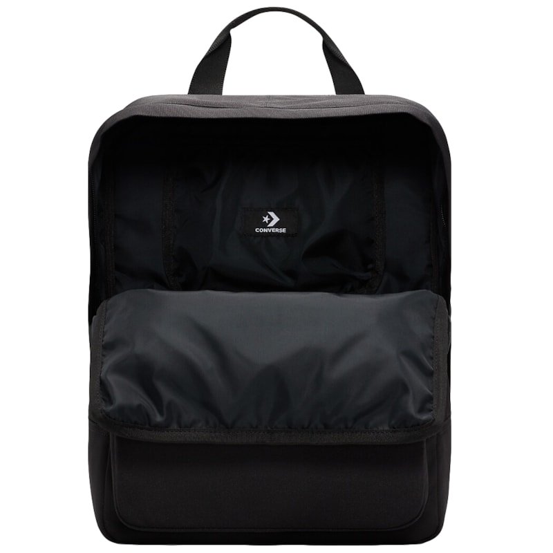 Mochila Converse Small Square Black Importada Preto 4