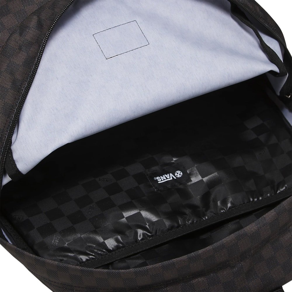 Mochila Vans Old Skool Checkerboard Black Charcoal Preto 3