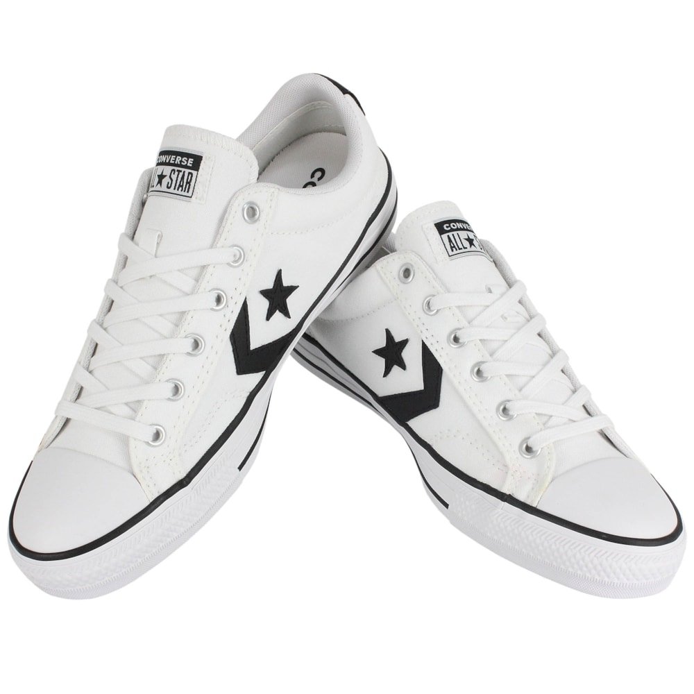 Tênis Converse Star Player Branco Preto Branco Branco 2