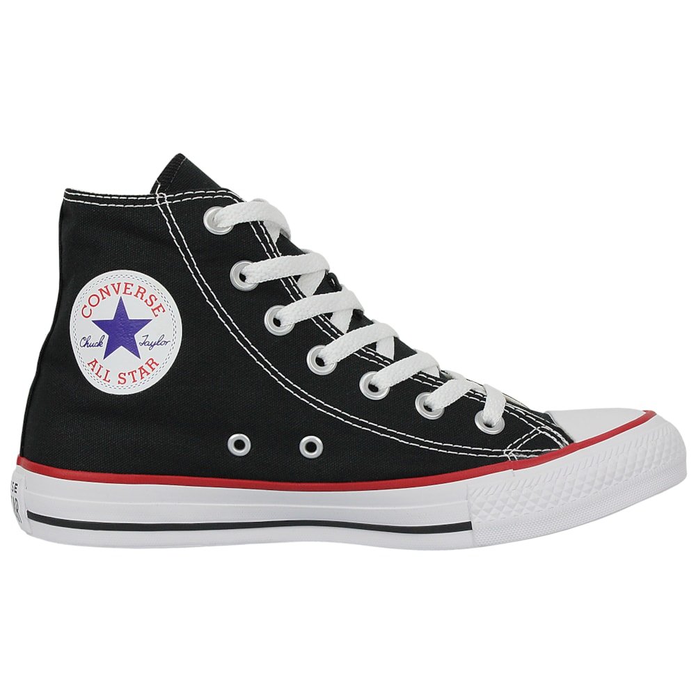 Tênis Converse Chuck Taylor All Star Hi Preto Vermelho Preto Preto 3