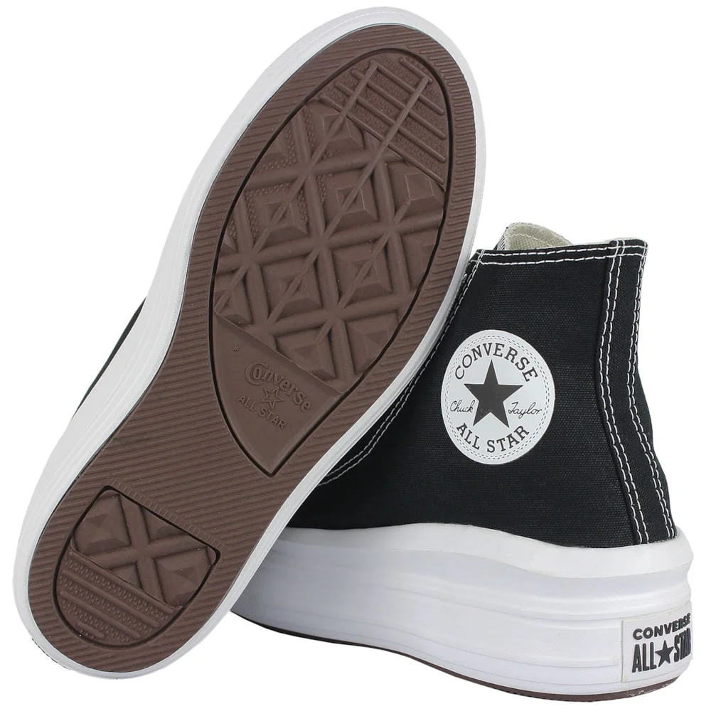 Tênis Converse Chuck Taylor All Star Move Hi Preto Branco Preto 4