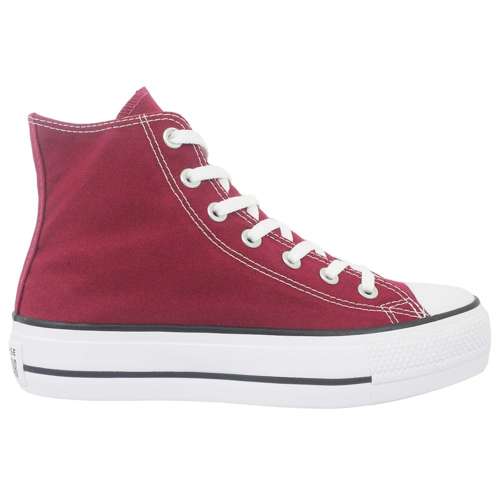 Tênis Converse Chuck Taylor All Star Plataform Hi Bordo Preto Branco