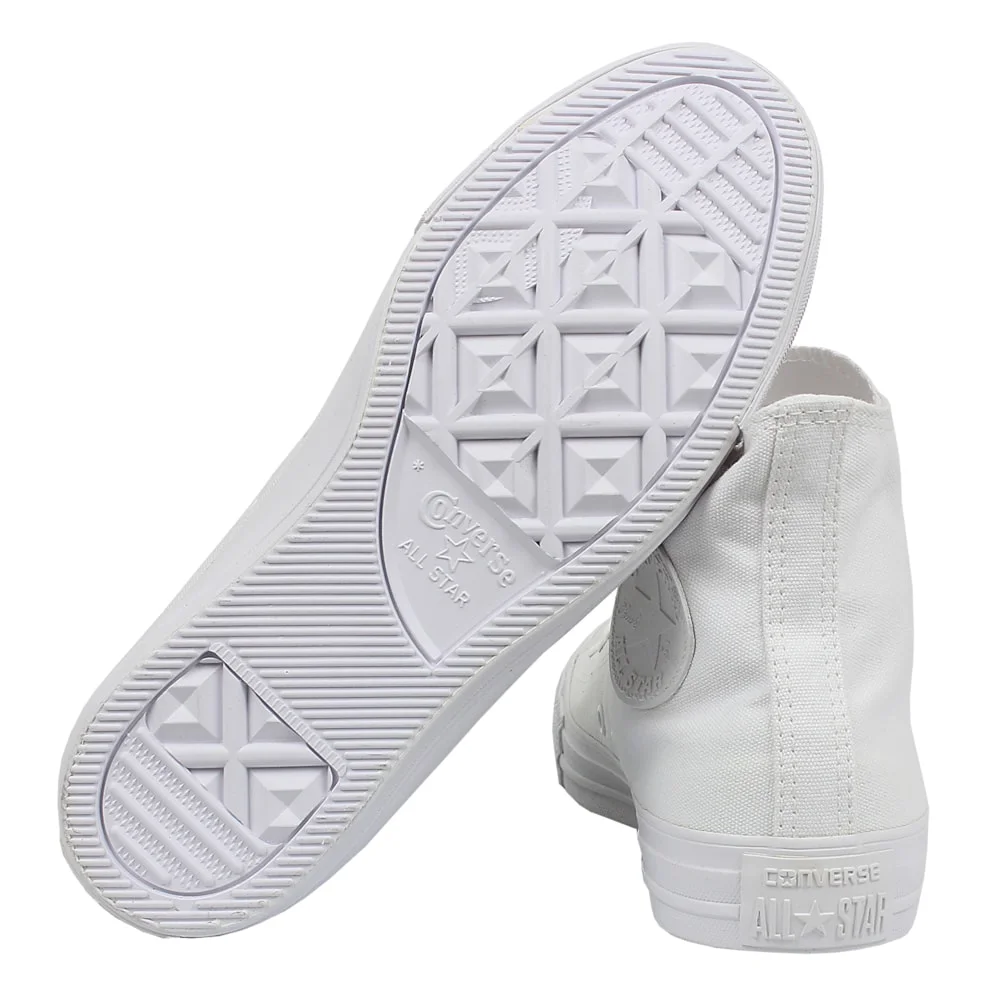 Tênis Converse Chuck Taylor All Star Hi Monocrome Branco Branco 3