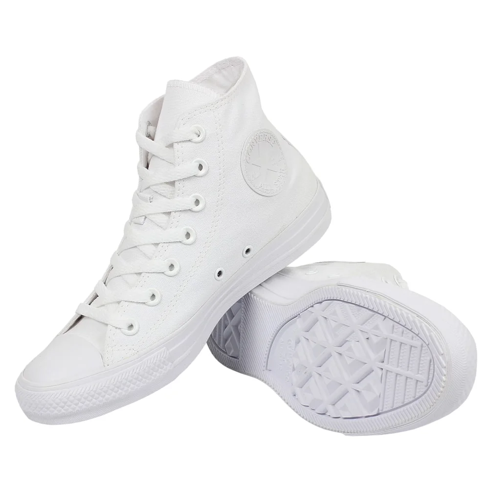Tênis Converse Chuck Taylor All Star Hi Monocrome Branco Branco 4