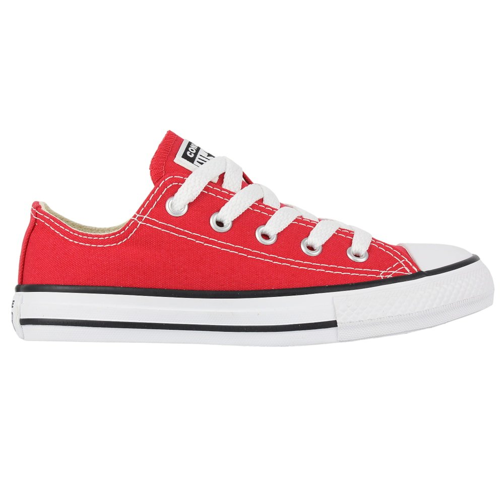 Tênis Converse Chuck Taylor All Star Infantil Vermelho Cru Preto