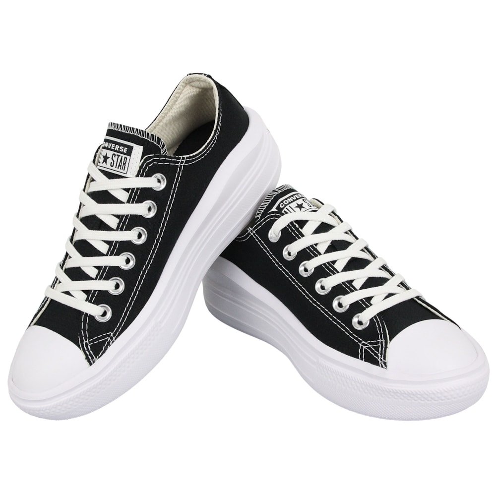 Tênis Converse Chuck Taylor All Star Move Preto Branco Preto 3