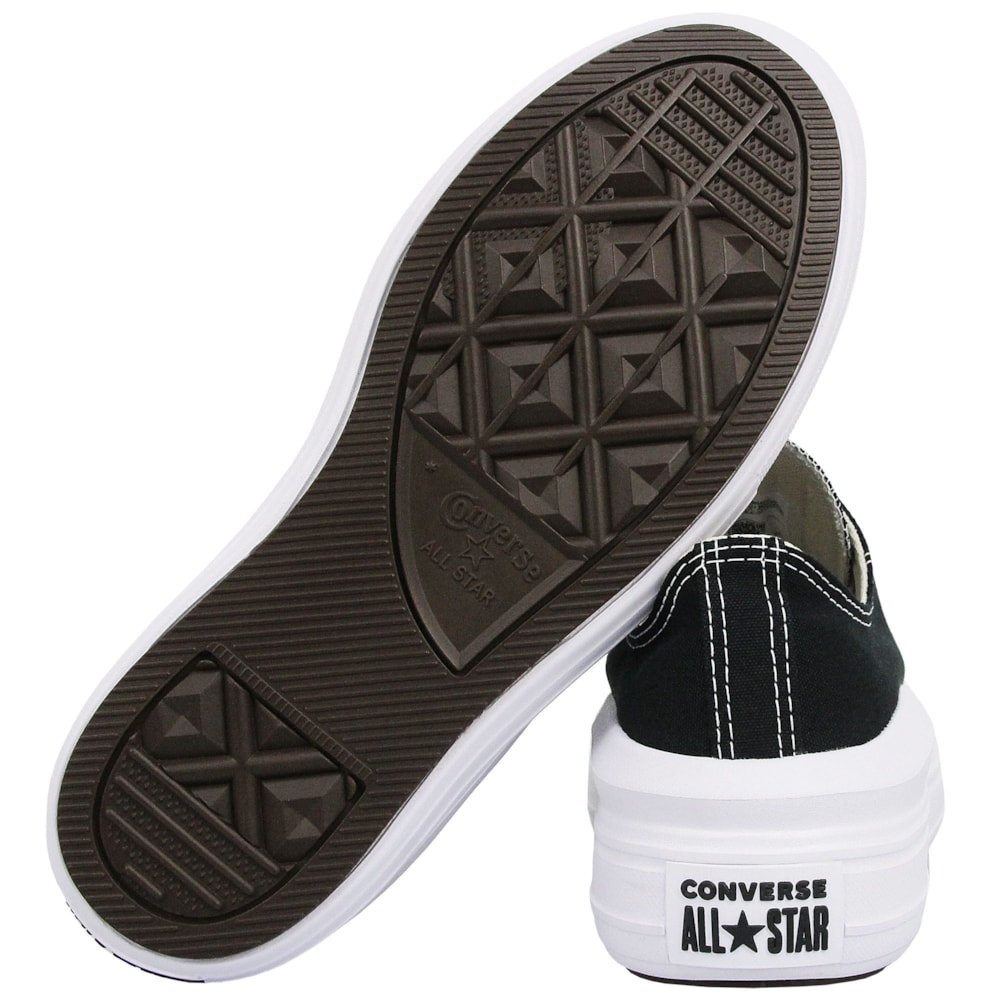 Tênis Converse Chuck Taylor All Star Move Preto Branco Preto 5