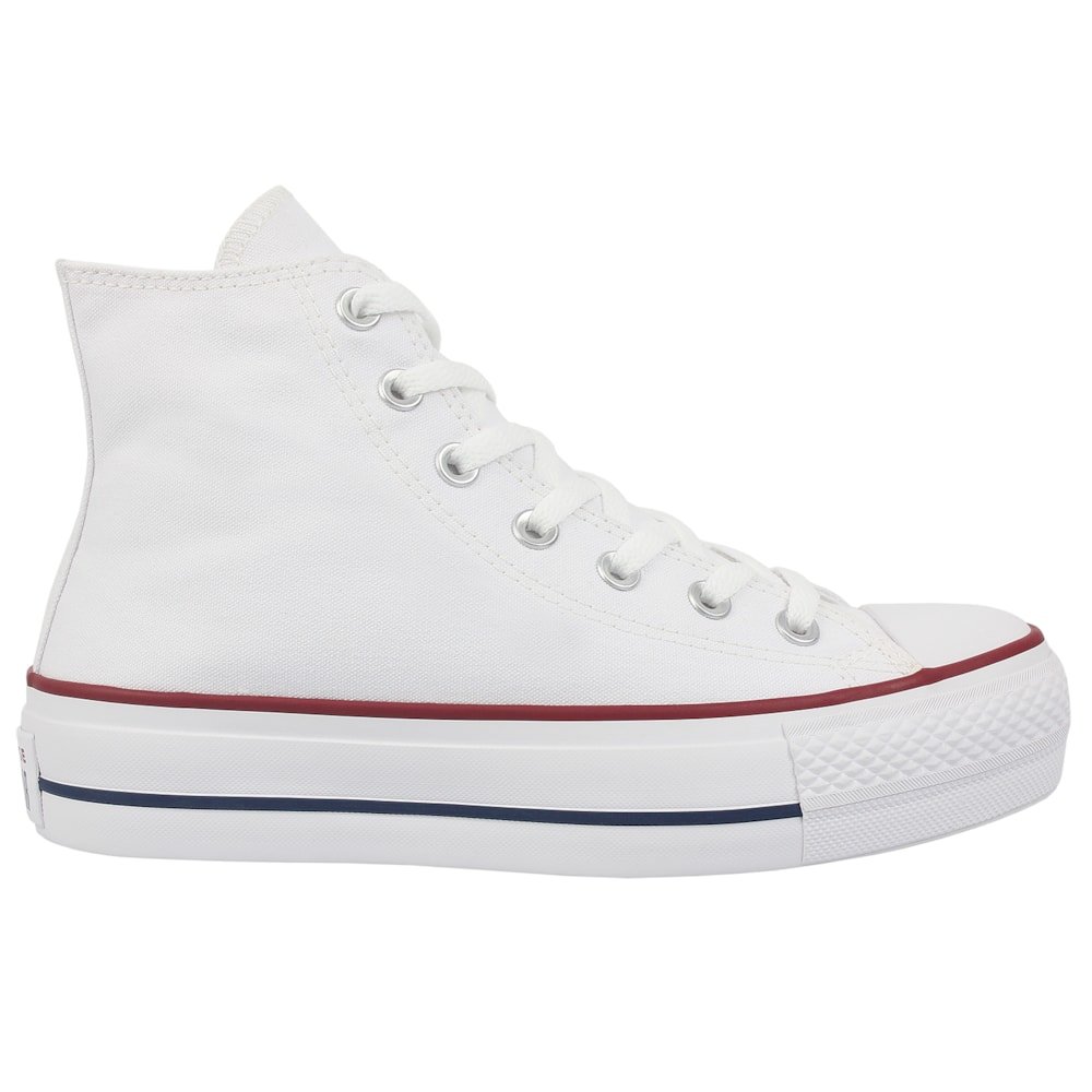 Tênis Converse Chuck Taylor All Star Plataform Hi Branco Marinho