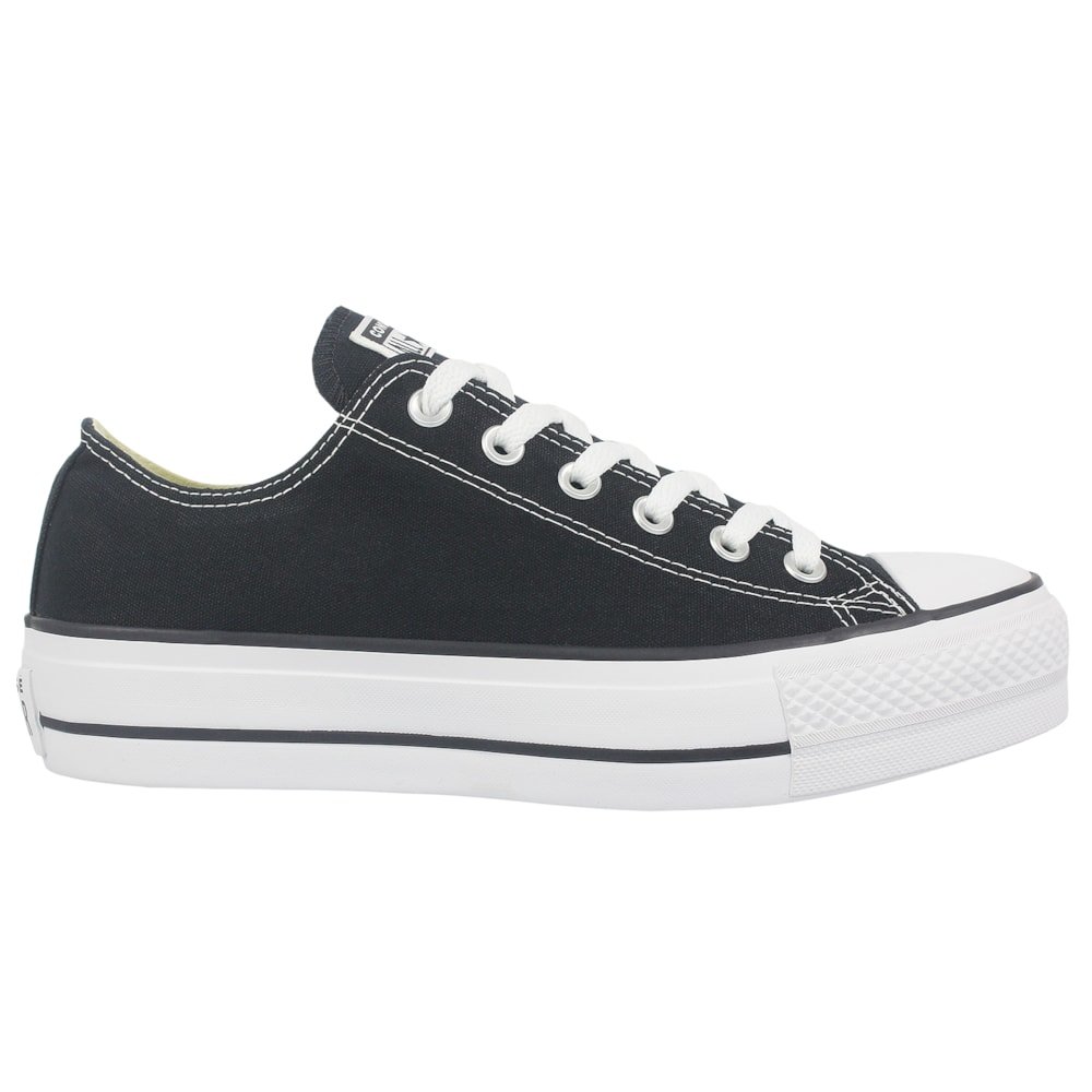 Tênis Converse Chuck Taylor All Star Plataform Preto Branco Preto 2