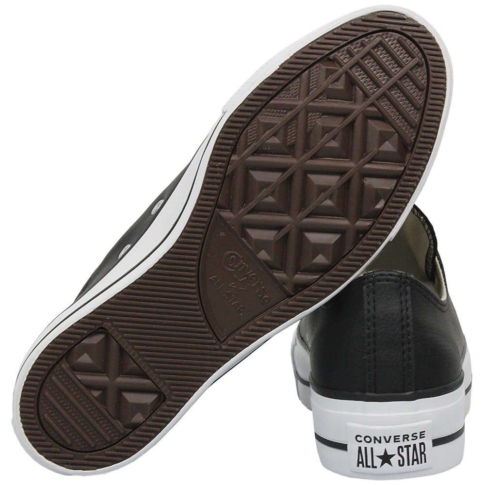 Tênis Converse Chuck Taylor All Star Plataform Preto Branco Preto Preto 4