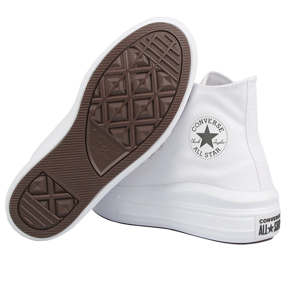 Tênis Converse Chuck Taylor All Star Move Hi Branco Branco 4