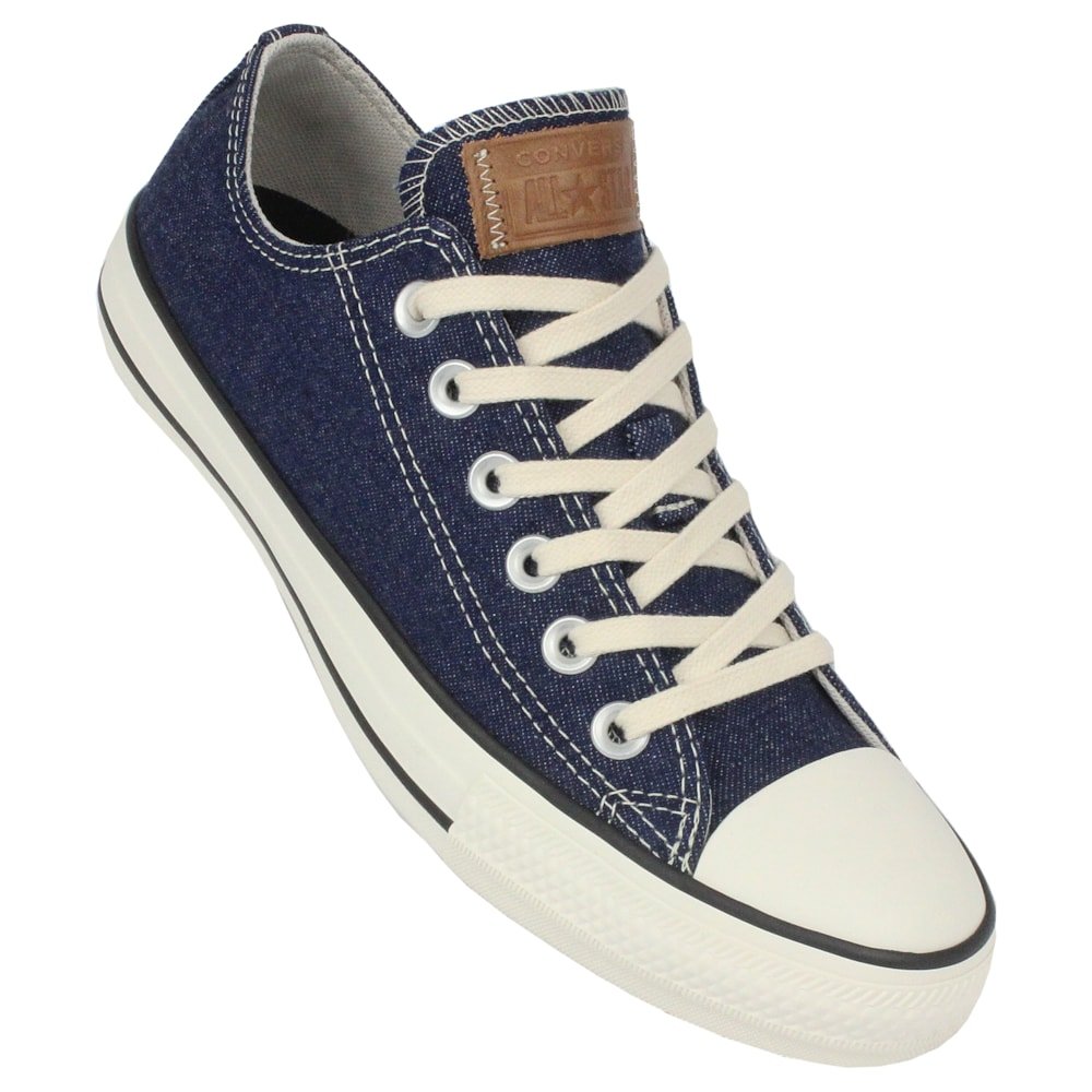 Tênis Converse Chuck Taylor All Star Azul Escuro Bege Mel Amêndoa Azul 2