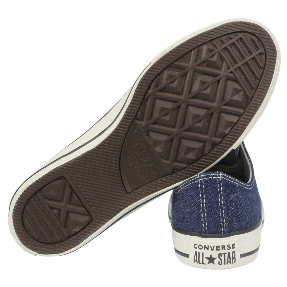 Tênis Converse Chuck Taylor All Star Azul Escuro Bege Mel Amêndoa Azul 5