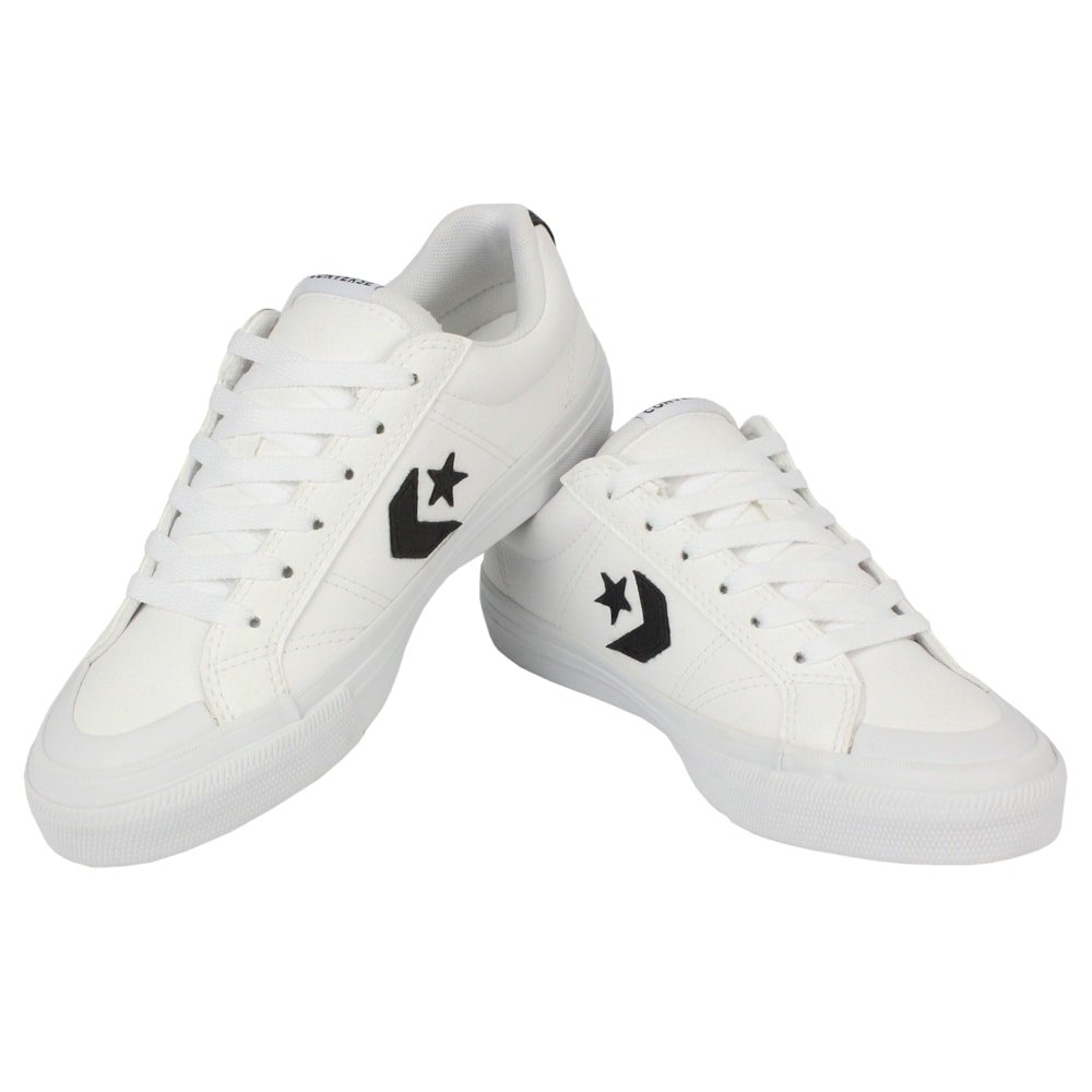 Tênis Converse Sport Casual Branco Preto Branco Branco 3