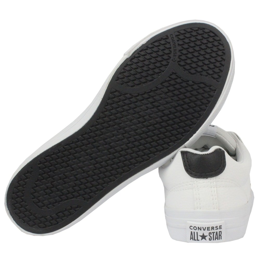 Tênis Converse Sport Casual Branco Preto Branco Branco 5