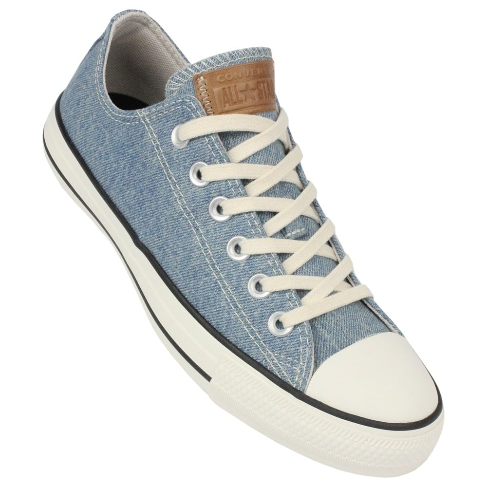 Tênis Converse Chuck Taylor All Star Azul Claro Bege Mel Amêndoa Azul 2
